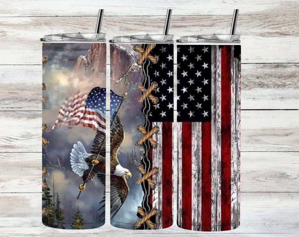 20oz Skinny Tumbler Lid & Straw in box Any Design