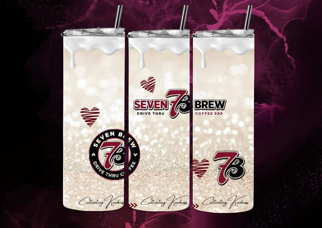 20oz Skinny Tumbler Lid & Straw in box Any Design