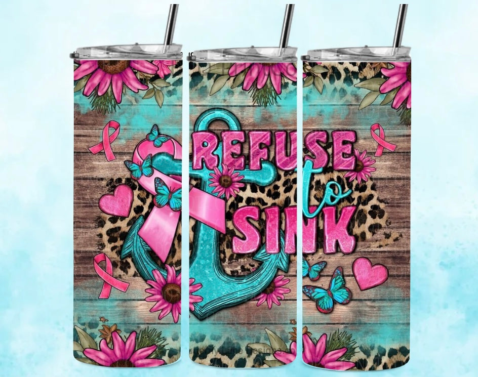 20oz Skinny Tumbler Lid & Straw in box Any Design